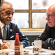 The Rev. Al Sharpton and Democratic presidential candidate Bernie Sanders have breakfast Feb. 10, 2016, at Sylvia’s in Harlem.
CBS New York Screenshot